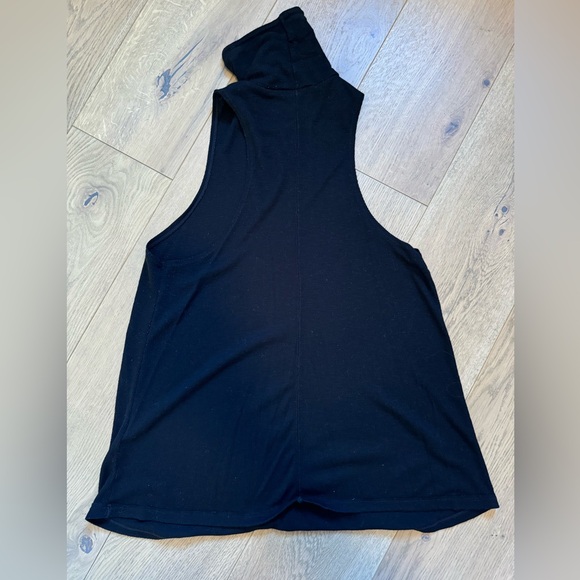Black Intimately Free by Free People Ribbed Tank w/ Turtleneck - Picture 3 of 3